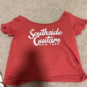 Brandy Melville off the shoulder baby tee